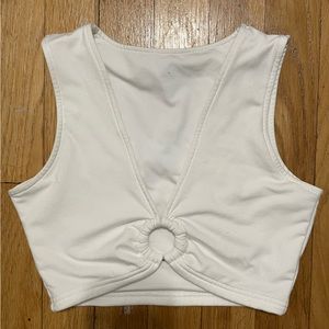 White Crop Top